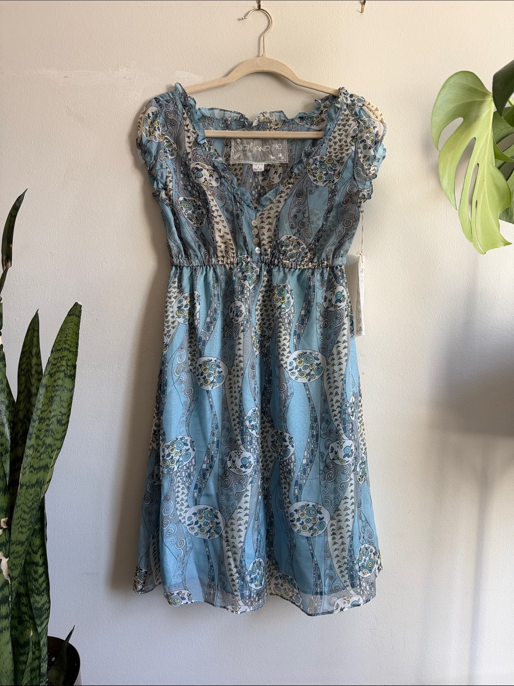 NWT Vintage Silk Babydoll Dress
